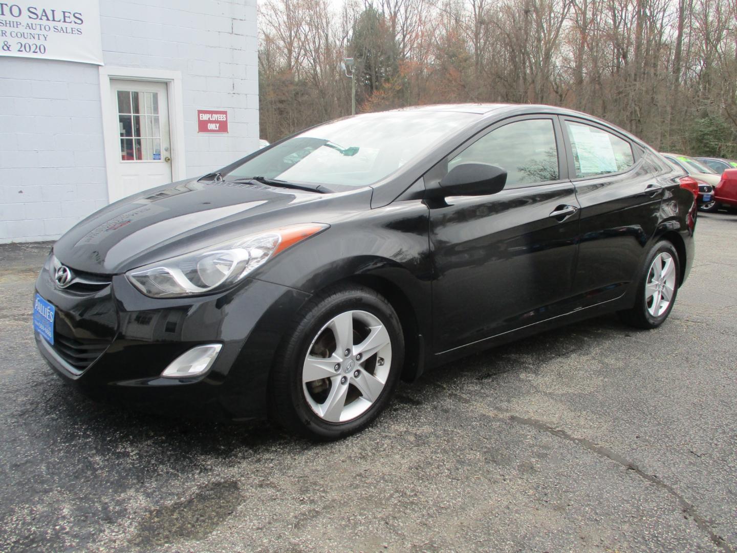 2013 BLACK Hyundai Elantra (5NPDH4AE3DH) with an 1.8L L4 DOHC 16V engine, AUTOMATIC transmission, located at 540a Delsea Drive, Sewell, NJ, 08080, (856) 589-6888, 39.752560, -75.111206 - Photo#1